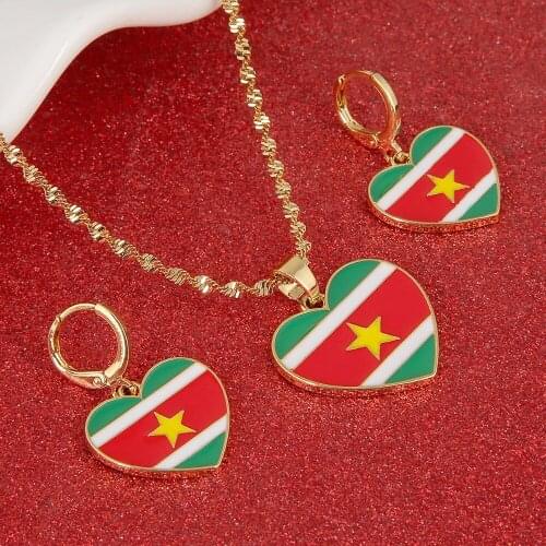 Ghana Flag Pendant Necklace Earrings Jewelry Ghanaian Country Maps Patriotic National Day Gift
