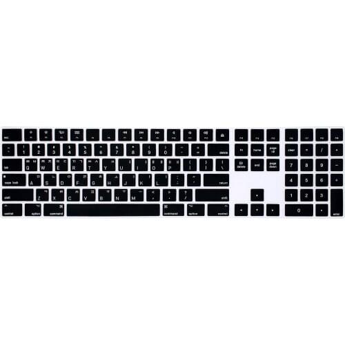 Korean A1843 Keyboard Cover Bluetooth Keyboard Cover Skin for Apple Magic Keyboard with Numeric Keypad US Layout A 1843
