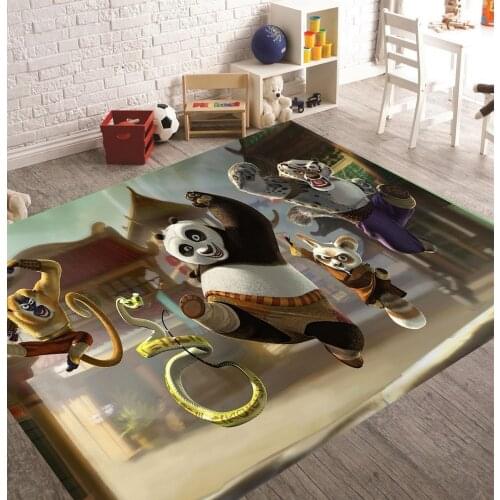 KungFu Panda Patterned Carpet ,Non Slip Floor Carpet,Teens Carpet,Turkish Rug
