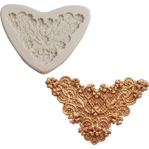 KUXSE Sugarcraft Lace Flower Silicone Mold Fondant Mold Cake Decorating Tools Chocolate Gumpaste Mold