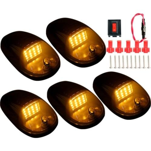 5x Cab Roof Lamps Top Marker Running Car LED Canbus Amber White Bulbs Signal for Truck SUV 4x4 Doom Lights Led 12V Accessories