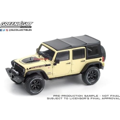 GreenLight 1:43 2018 Jeep Wrangler Alloy model car Metal toys for childen kids diecast gift