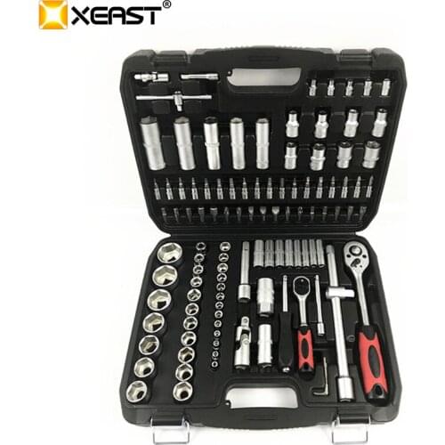 XEAST 108 PC Socket Wrench Set Car Motorcycle Repair Tool Wrench Socket Combination