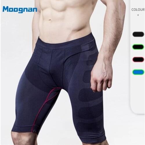 Tight Sports Shorts Men Training Pants Fitness Running Shorts Stretch Quick Dry Compression Sportswear