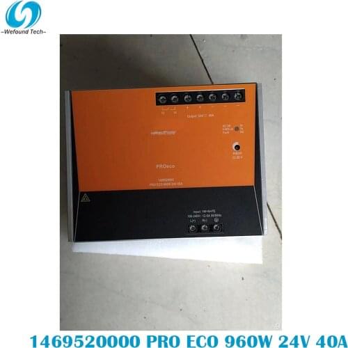 Original Weidmüller 1469520000 PRO ECO 960W 24V 40A Rail Switching Power Supply Single Phase, 100% Tested BeforeShipment
