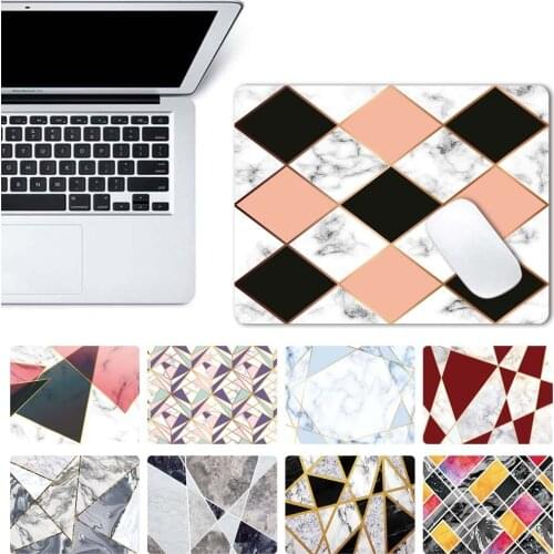 Print pattern Mouse Pad Waterproof PU Leather Mousepads Office Gaming Mouse Pad Mat for for Laptop, Computer & PC