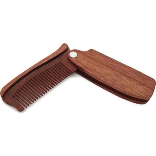Portable Folding Armor Wood Comb Pocket Combs Good Styling Tool Creative Gift 50pcs