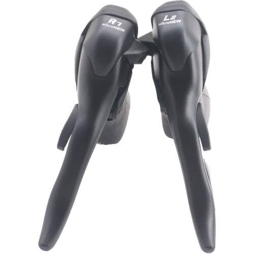 Cycling 7/8/9 Speed Shifter Bicycle Dual Control Levers Road Bike Shift Lever Derailleur Compatible for 22.2-23.8mm Handlebar