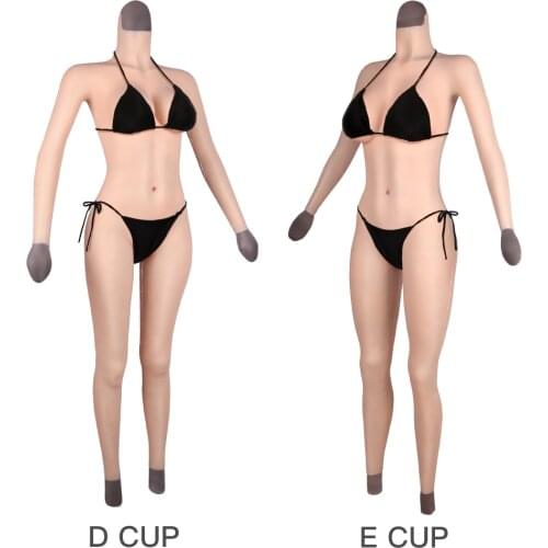 CYOMI Oil-Free Silicone Bodysuit Crossdresser Fake Boobs Drag queen tights Fake Vagina for Transgender shemale Breast Forms 6G