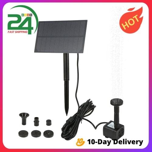 Solar Fountain Submersible Water Pump Waterproof DIY Bird Bath Aquarium Fountain Pump for Fish Tank Garden Pool Pond Decoration