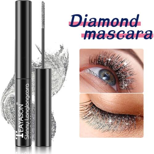 Broken Diamond Mascara Quick-drying Film Curl Length Non-dizzy Easy To Remove Waterproof Sexy Eyes Makeup Cosmetics
