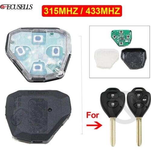 Internal Assembly of Remote Car Key Fob 315MHz / 433MHZ Transmitter Core for Toyota Camry Corolla Prado RAV4 Vios Hilux Yaris