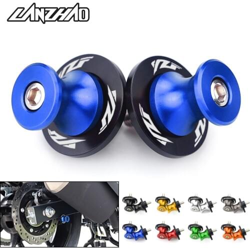 YZF Motorcycle Swingarm Spools M6 Stand Screws CNC Aluminum Motorcycle Accessories for Yamaha YZF R3 R25 R6 R1 2013-2019