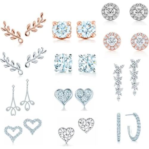 Original 925 sterling silver quality pendant earrings with engraved inscriptions, ladies' original production model