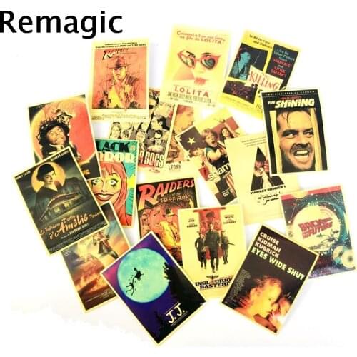 54pcs Vintage movie Posters classic 90s kids Stickers pack paster cosplay scrapbooking diy phone laptop decorations gifts
