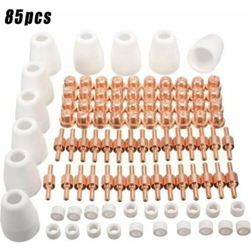 85Pcs Air Plasma Cutting Tips LG-40 PT-31 Cutter Consumables CUT-40 CUT-50D CT-312 Cutting Machine Consumables