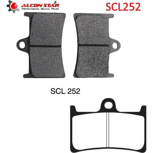 Alconstar- 1 Pair Motorcycle Front Brake Pads for Yamaha MT-07 MT-09 YZF R1 R6 R7 FZ6 Fazer XP500 XP530 XJR1300 FZR400 TZR 250
