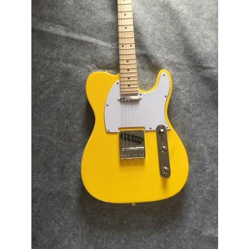 Free delivery / lemon yellow TL high quality / customizable Chinese electric guitar