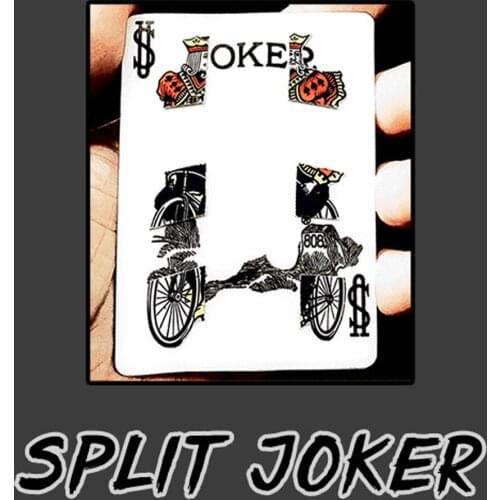 Split Joker Magic Tricks Stage Close Up Magia Card Splits Magie Multiple Visual Card Changing Magica Illusion Gimmick Props