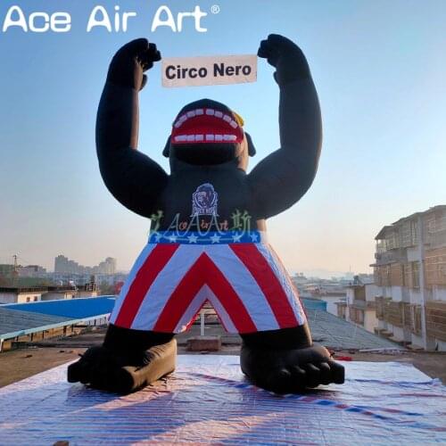 Giant inflatable king kong cartoon animal replica,inflatable gorilla model for advertising with logo