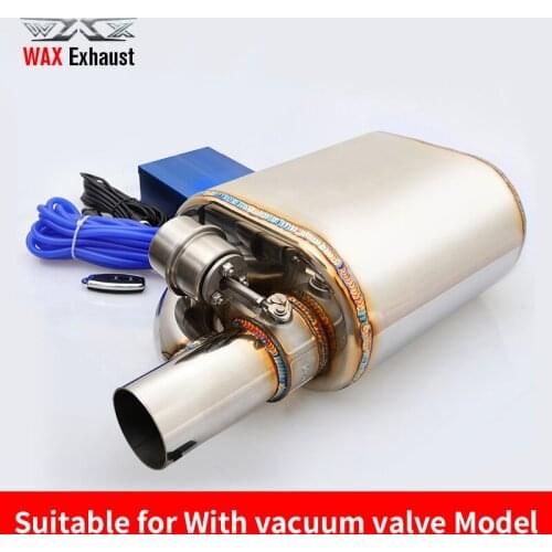 Factory wholesale Middle silencer muffler stainless steel for Universal car with Vacuum valve