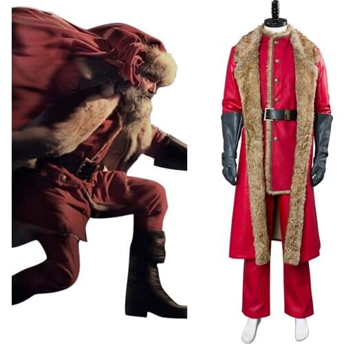 In Stock) Movie The Christmas Chronicles Santa Claus Cosplay Costume Outfit Suit Halloween Carnival Costume