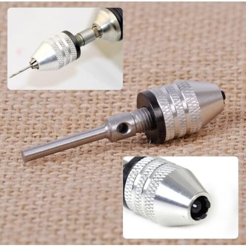 LETAOSK Mini 0.3-4mm Keyless Drill Bit Chuck Adapter Screwdriver Convertor for Rotary Tool