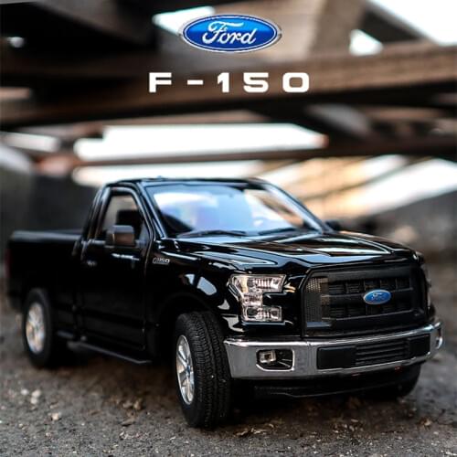 WELLY 1:24 Ford F-150 black pickup truck car alloy car model simulation car decoration collection gift toy Die casting model