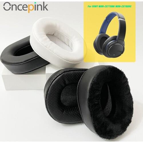 Oncepink Replacement EarPads For SONY MDR-ZX770BN MDR-ZX780DC Headphone Ear Cushion Cover Repair Parts