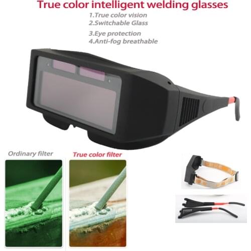 Professional welding goggles True color Automatic Darkening welding glasses Photoelectric Welding helmet Protective equipment