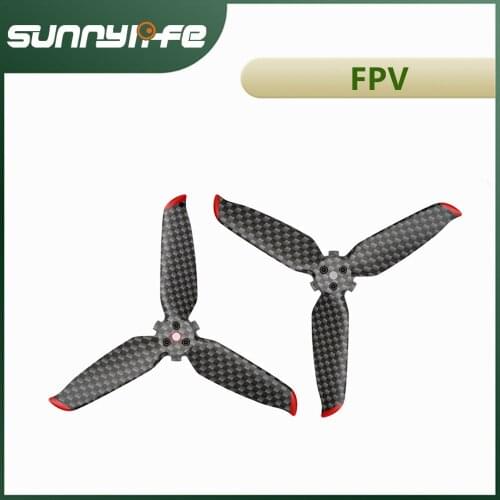 SunnyLife FPV Propellers for DJI FPV Drone Original Accessories Carbon Fiber Material High Hardness High Strength Quick Release