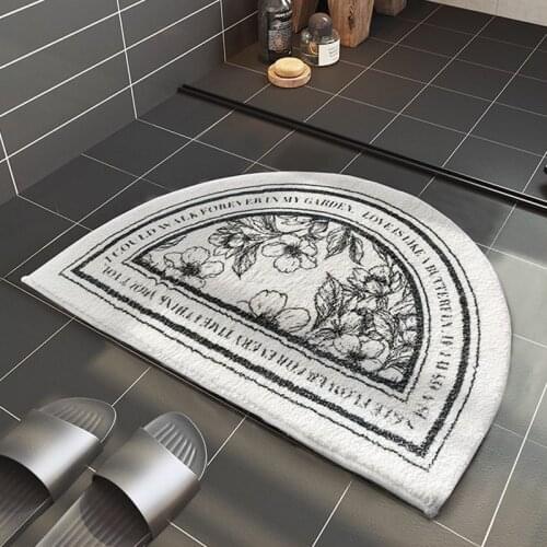 Anti-slip bath mat European style door mats Absorbent carpet Entrance mats Balcony porch area carpets Living room bathroom