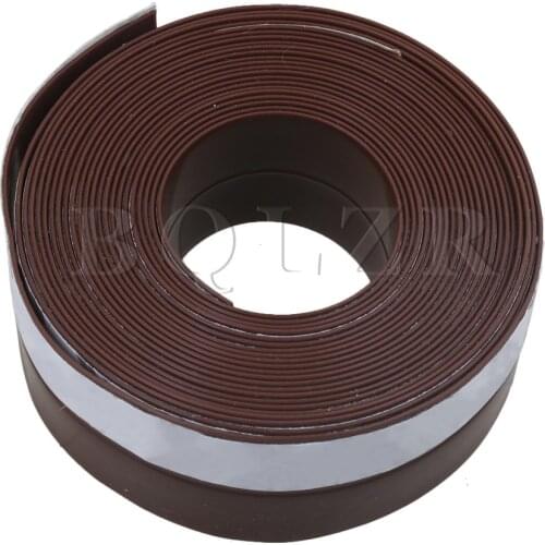 BQLZR 25x1MM Brown/Black Garage Door Sliding Windows/Doors Rubber Sealing Strip