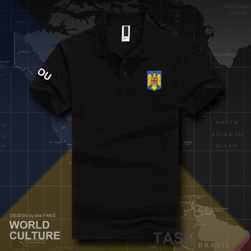 Romania Romanian ROU polo shirts men short sleeve white brands printed for country 2018 cotton nation team flag new fashion 20