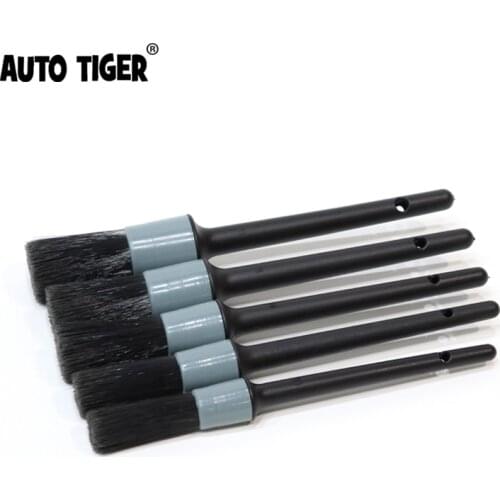 AUTO TIGER 5pcs Set No Scratches Soft PP Hair Brush Car Detailing Brush Dust Cleaning Brush Car Washing Tools Car Care