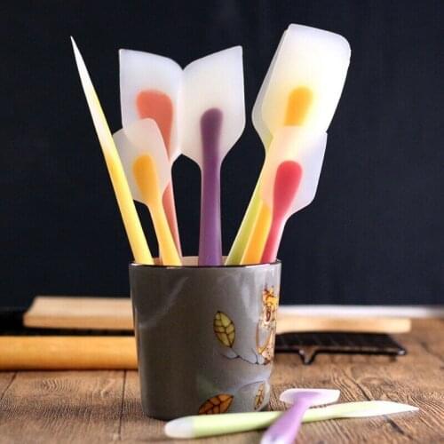 Silicone Cream Baking Scraper Non Stick Butter Spatula Nylon Chocolate Spreader Heat Resistant Kitchen Pastry Tools