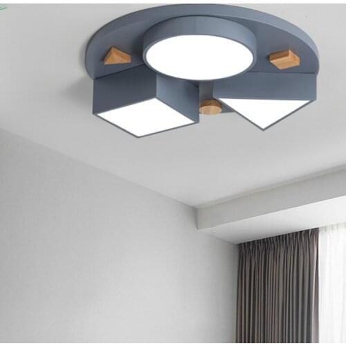 Nordic new bedroom lamp simple circular geometric modeling lighting creative personality simple home bedroom ceiling lampLB40309