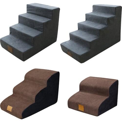 Dog Stairs 2/3/4/5 Layers Dog House Pet Sofa Bed Stairs Puppy Cat Bed Dog Steps Mesh Foldable Detachable Pet Climbing Ladder Bed