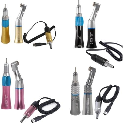 Dental Low Speed colorful Kit For Polishing handpiece contra angle straight Motor Portable