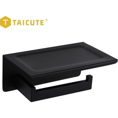 JOYFAN Bathroom Toilet Paper Holders with Shelf SS304 Stainless Steel Wall Mount Toilet Roll Holder Heavy Duty Bath Accessories