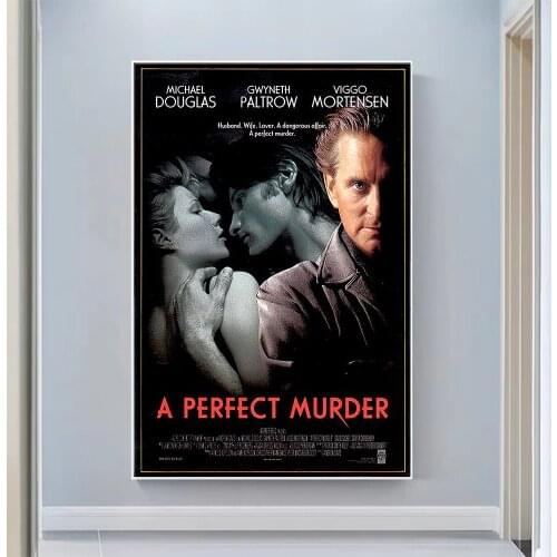 V0949 A Perfect Murder (2) Vintage Classic Movie Wall Silk Cloth HD Poster Art Home Decoration Gift