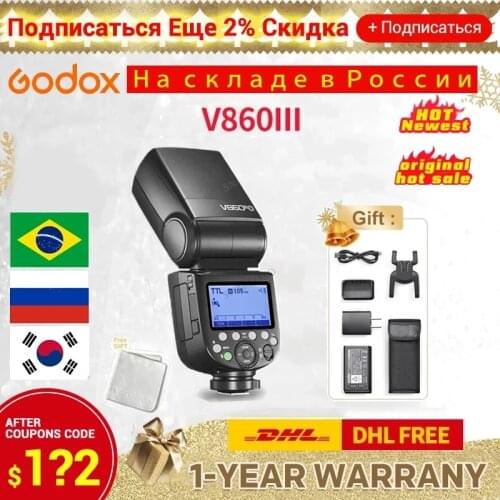 Godox V860III V860 III Speedlite Camera Flash E-TTL HSS Flash Light for Canon Sony Nikon Fuji Olympus Panasonic Pentax Camera