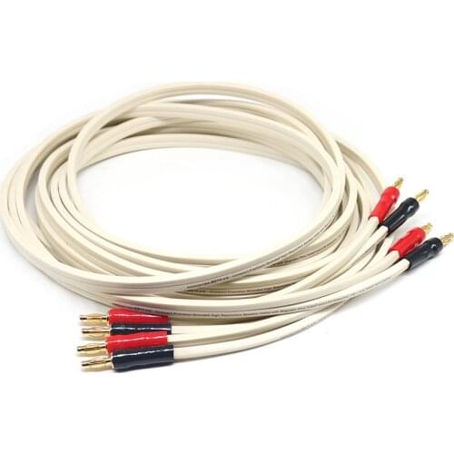 Yivosound audio Car horn line hifi audio speaker cable banana plug connecting