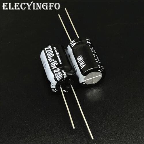 10pcs 2200uF 16V NICHICON VR Series 12.5x20mm 16V2200uF Aluminum Electrolytic Capacitor