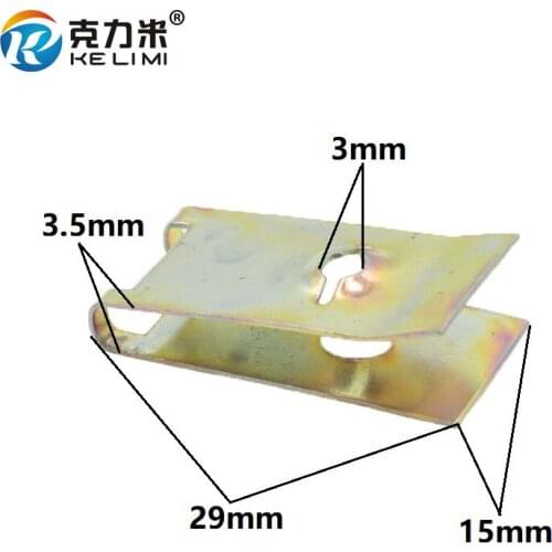 100 PCS Automotive Retainer self tapping Screws U-Type gasket clips metal Fastener Clip