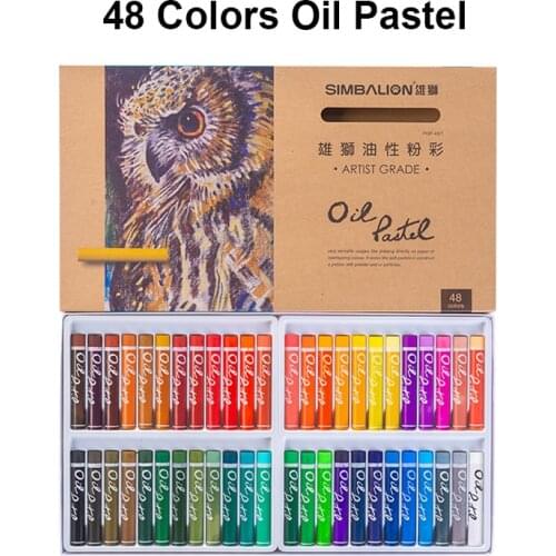 48 Colors Professional Non-toxic Kids Drawing Crayon Assorted Color Oil Pastels for Kids