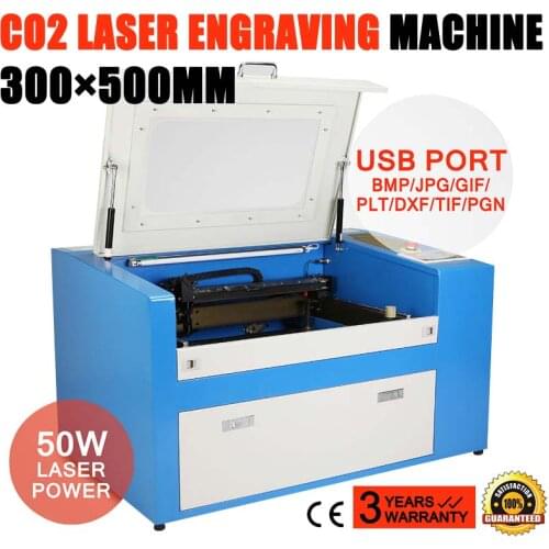 Co2 Laser Engraving Machine Cutter Equipment Usb Port Cutter High Level Great[300X500mm(50w)]