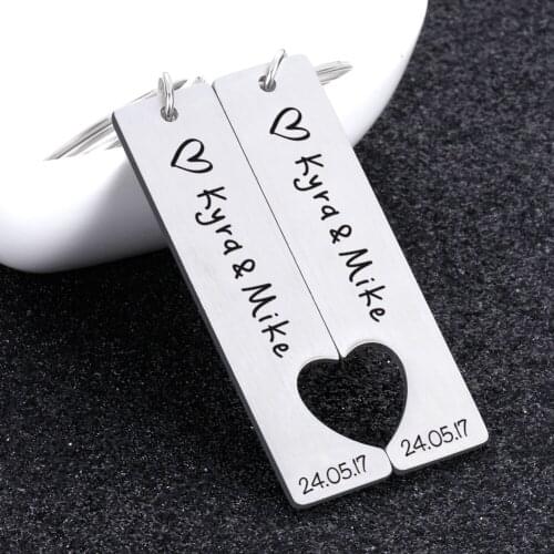 2 Pcs Boyfriend Gift Key chain for Women Men Couple Keychain Gifts for Husband Wife Boyfriend Girlfriend Valentines Day Gift