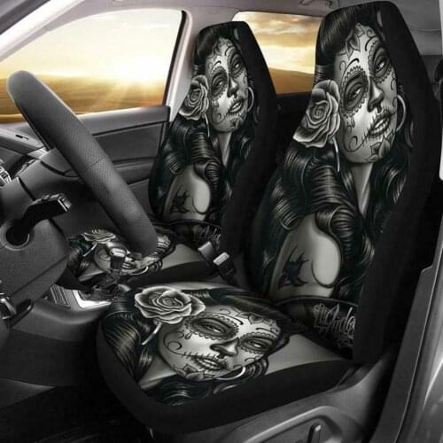 Car Front Seat Cover Printed Fashion Auto Seat Cover Universal Car Front Seat Cover Car Interior Accessories for Car Truck Van