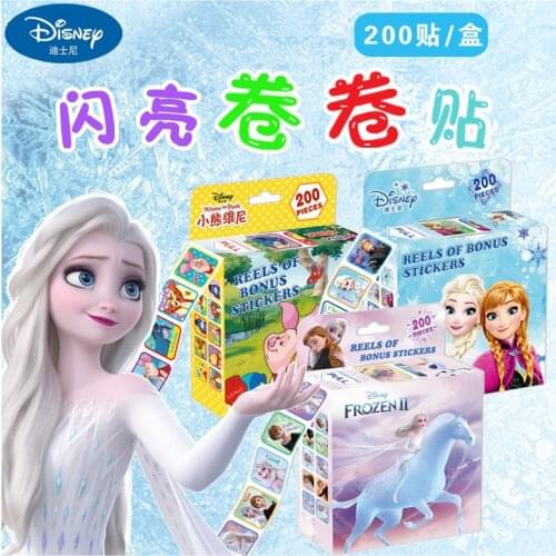 Disney Shiny Cartoon Scrooze Frozen Princess Elsa Sofia Childrens Bonus Label Sticker